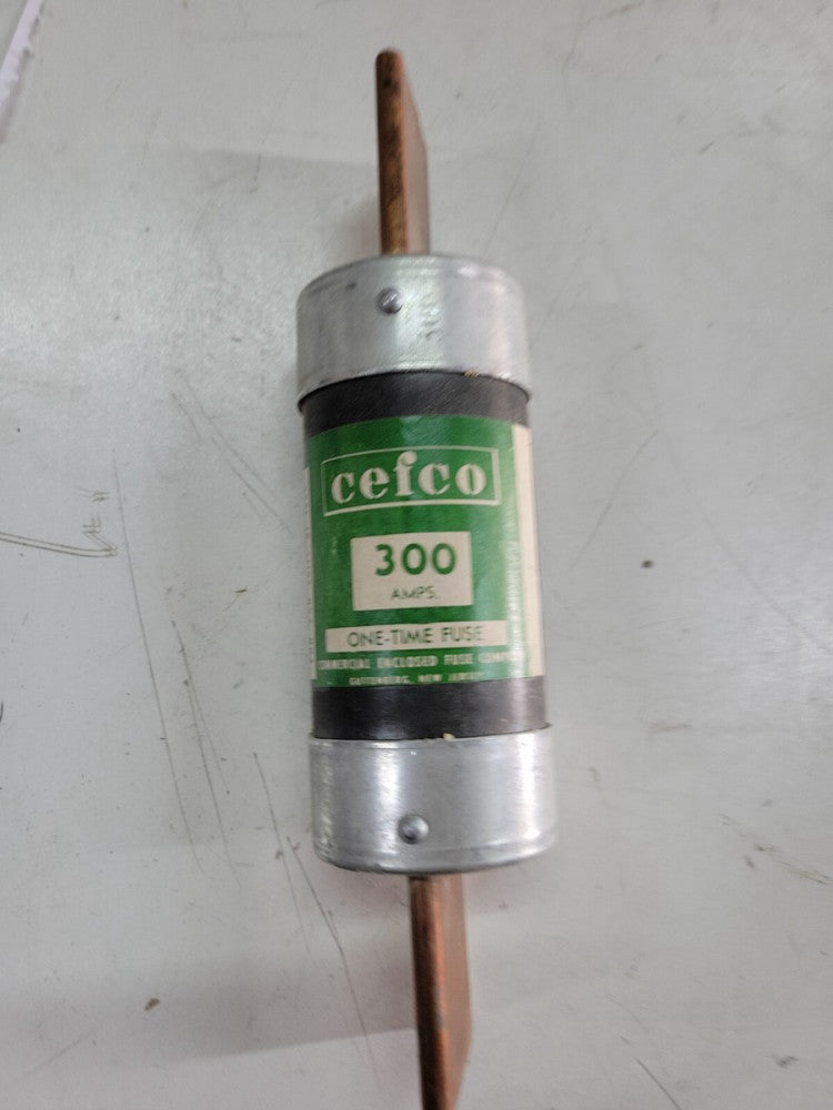 CEFCO One Time Fuse Class H  250V 300AMP 10KOTN300 NNB