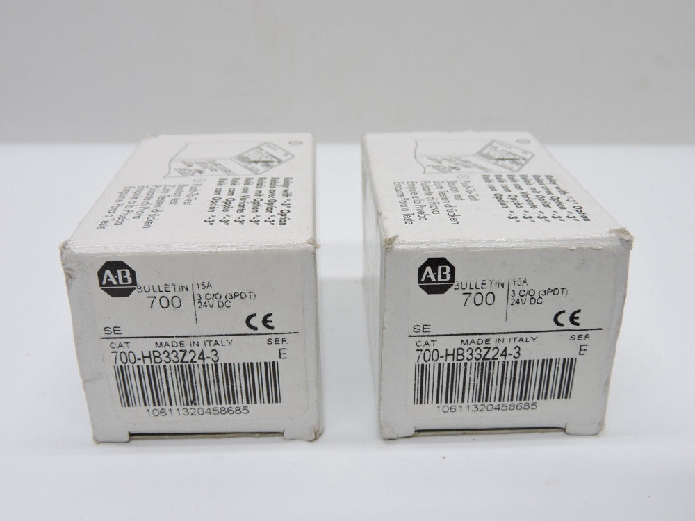 (2) ALLEN BRADLEY 700-HB33Z24-3 -Factory Sealed