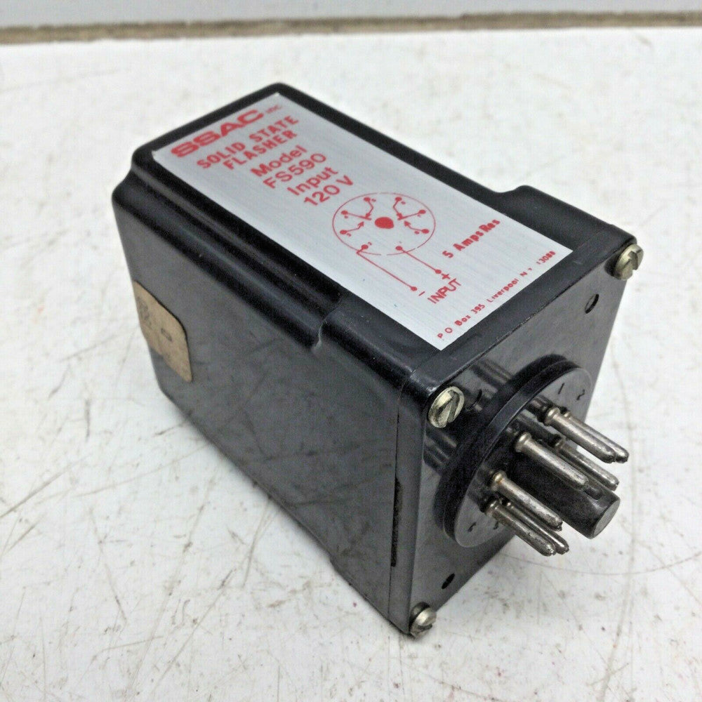 SSAC FS590 SOLID STATE FLASHER RELAY, Input 12V, 5 Amps Res