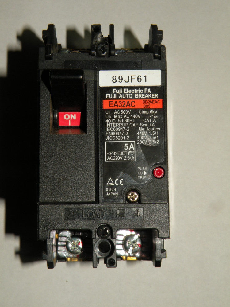 FUJI ELECTRIC EA32AC 5AMP 2-POLE AC440V AUTO BREAKER BB2AEAC-005