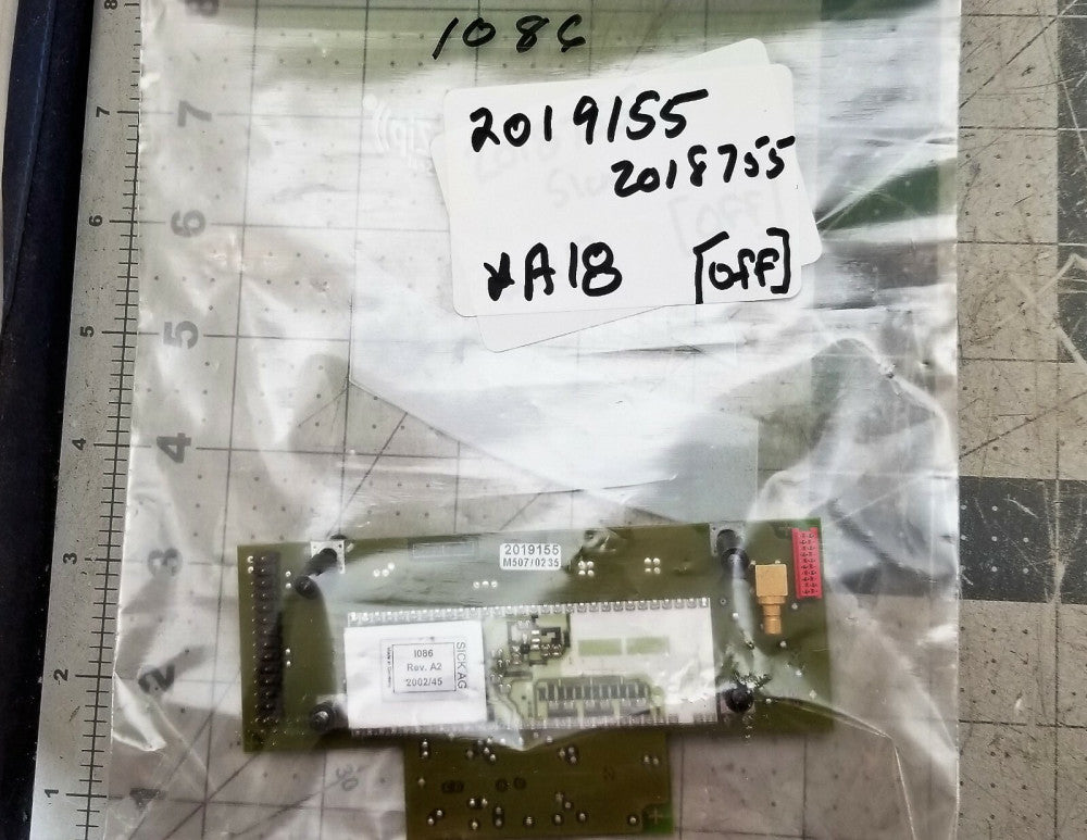 SICK OPTIC  2019155 / 2018755 CIRCUIT BOARD FOR PLS101 Tested [OFF]