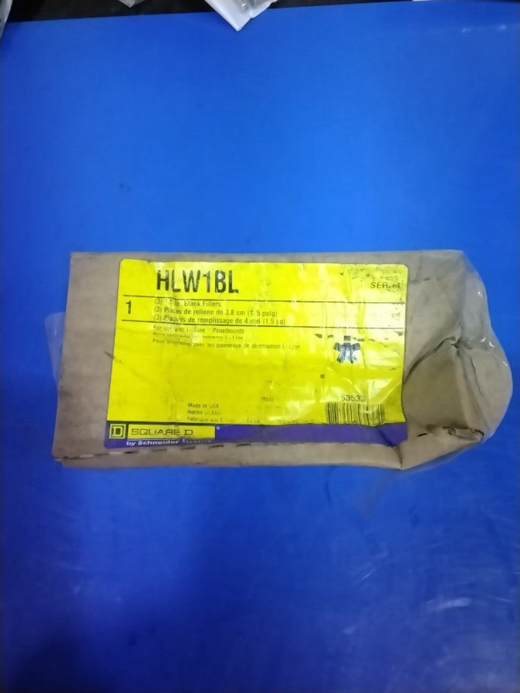 Square D HLW1BL 1.5 Inch Blank Fillers, Box Of 3