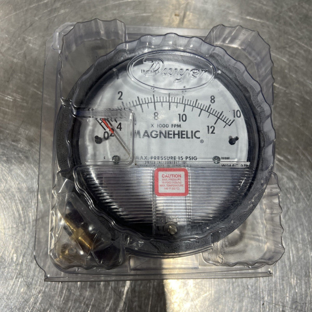 Dwyer 2010AV Magnehelic Differential Pressure Gauge (0-10"w.c. & 2000-12, 500