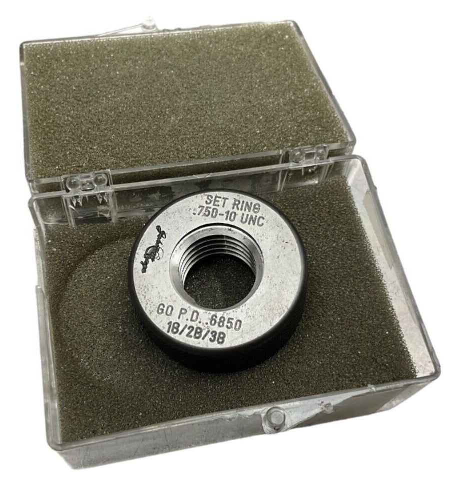JOHNSON GAGE .750-10 UNC SET RING .6850