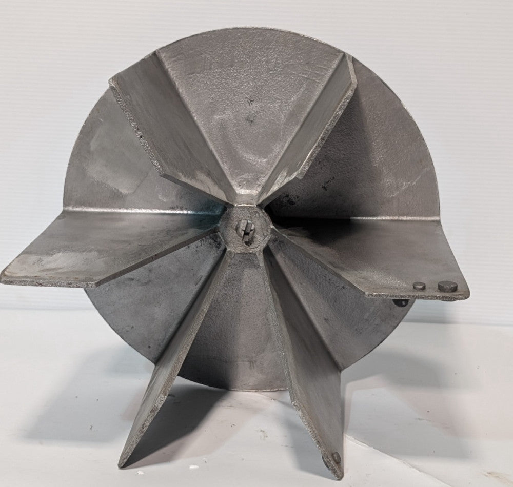 Dayton 802-12-4004-5 Radial Blower Fan Wheel, 6 blade, Aluminum, 12.5" Diameter