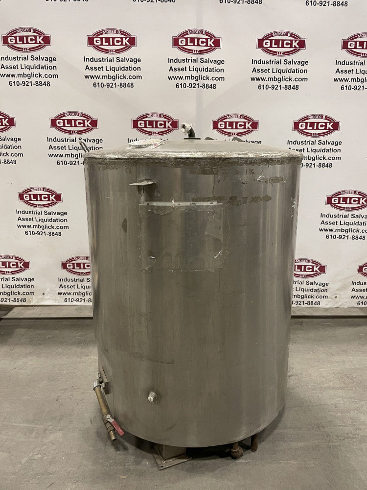 165 Gallon Stainless Steel Jacketed Mixing Tank