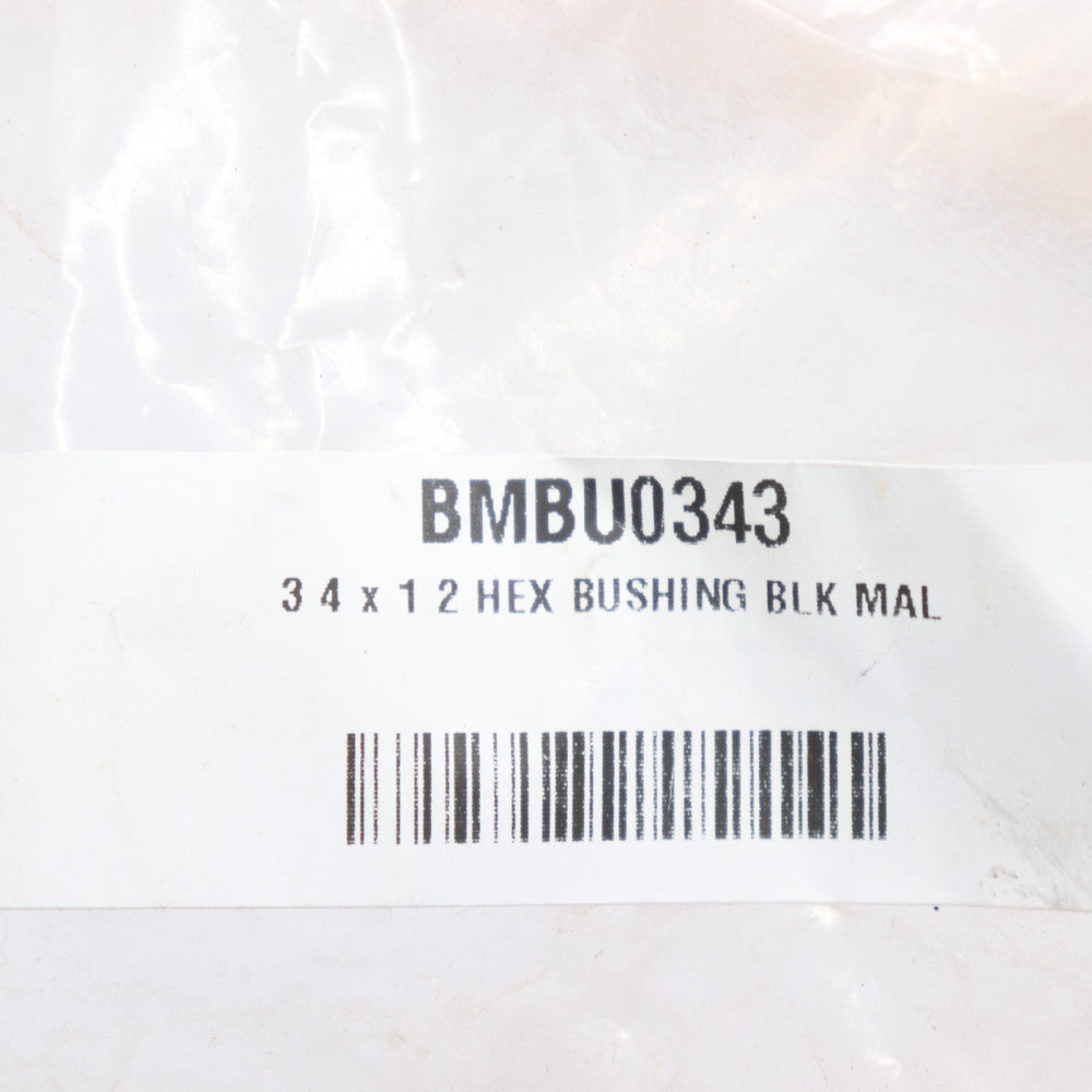 (20-Pk) Bushing Malleable Iron Black 3/4" x 1/2"