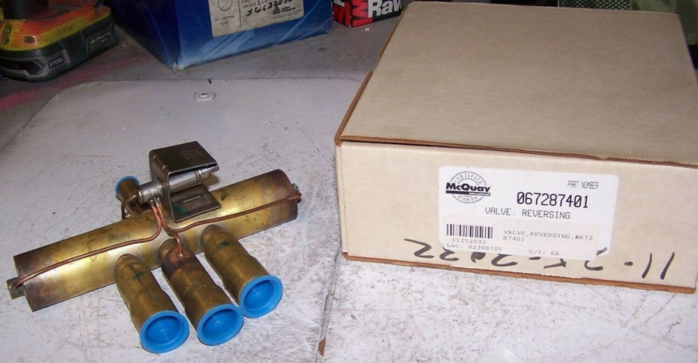 NEW MCQUAY 067287401 BRASS REVERSING VALVE 500 M.O.P