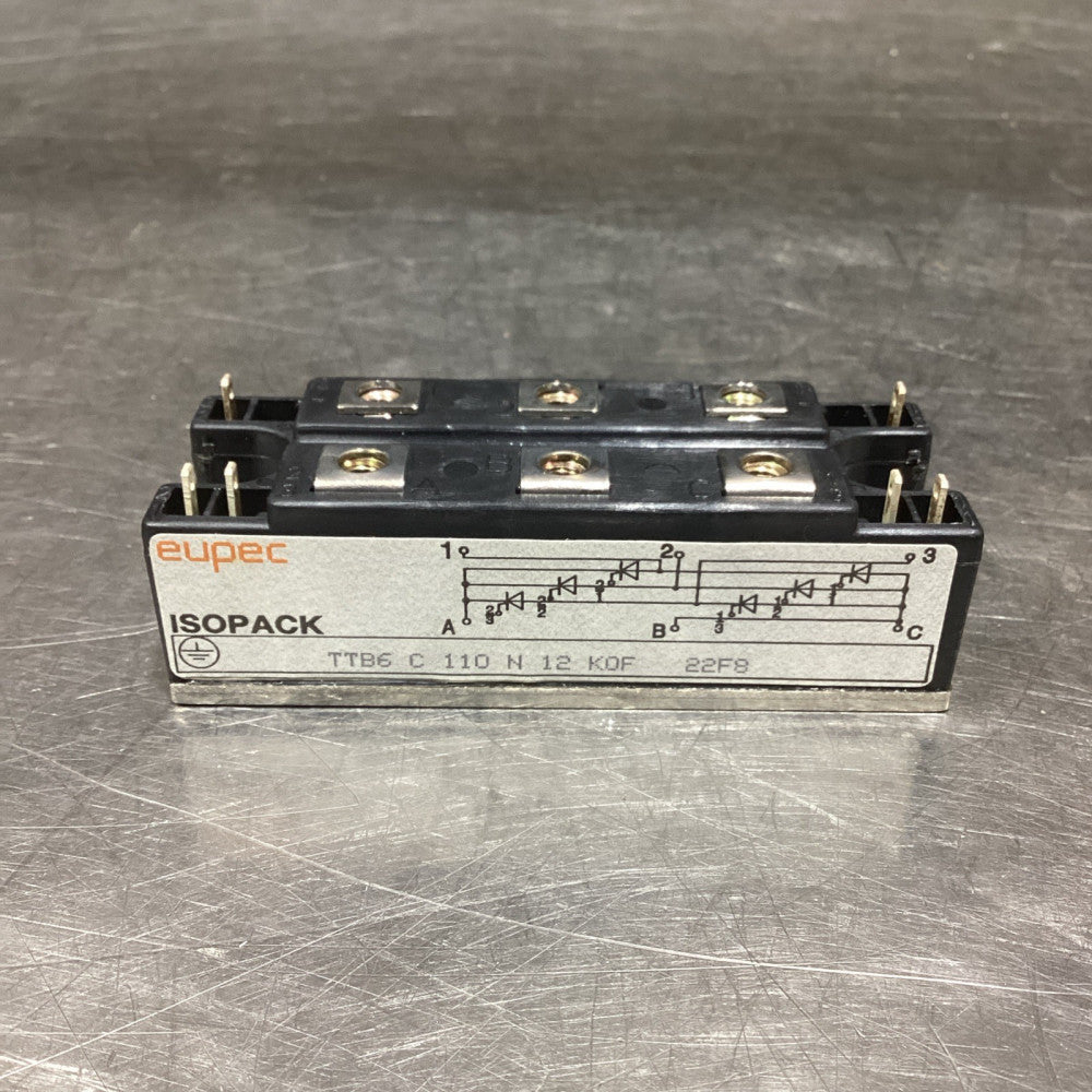 Eupec ISOPACK, TTB6 C 110 N 12 KOF, IGBT Block Thyristor, NOS Surplus