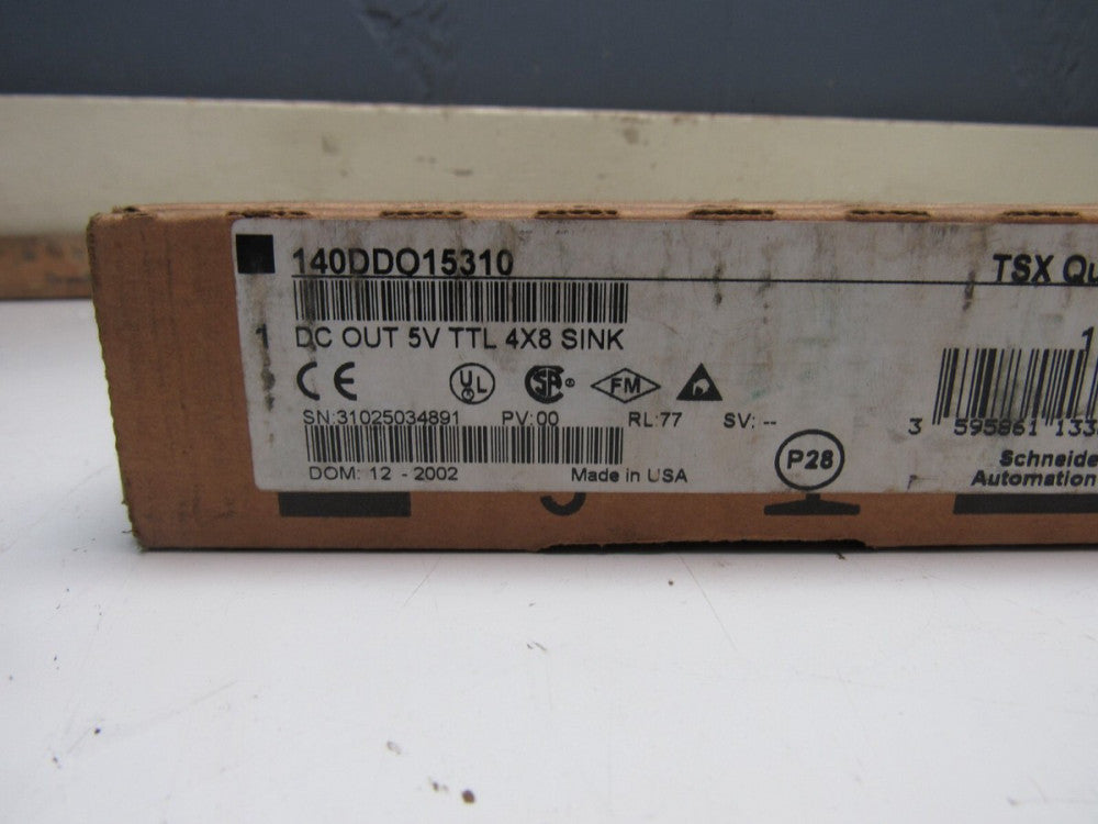 SCHNEIDER TSX QUANTUM 140DDO15310 DC OUT 5V TTL 4x8 SINK MOD NEW FACTORY SEALED