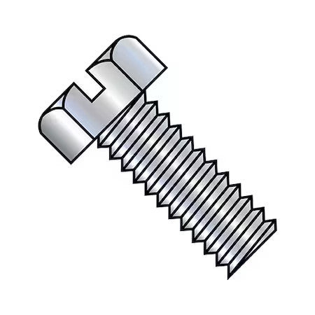 ZORO SELECT 1412MSH 1/4"-20 x 3/4 in Slotted Hex Machine Screw, Zinc Plated