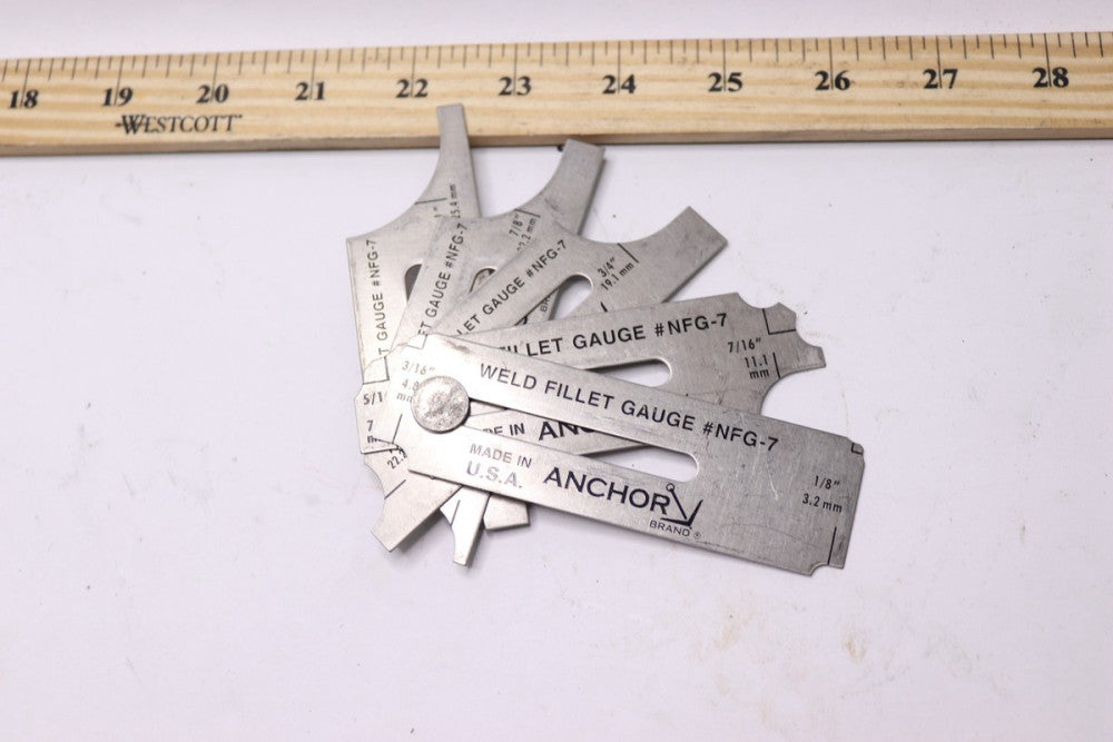Anchor âWeld Fillet-Gauge Set NFG-7