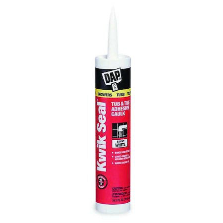 Dap 70798-18032 Acrylic Latex Adhesive Caulk, 10 Oz, Cartridge, White, Acrylic