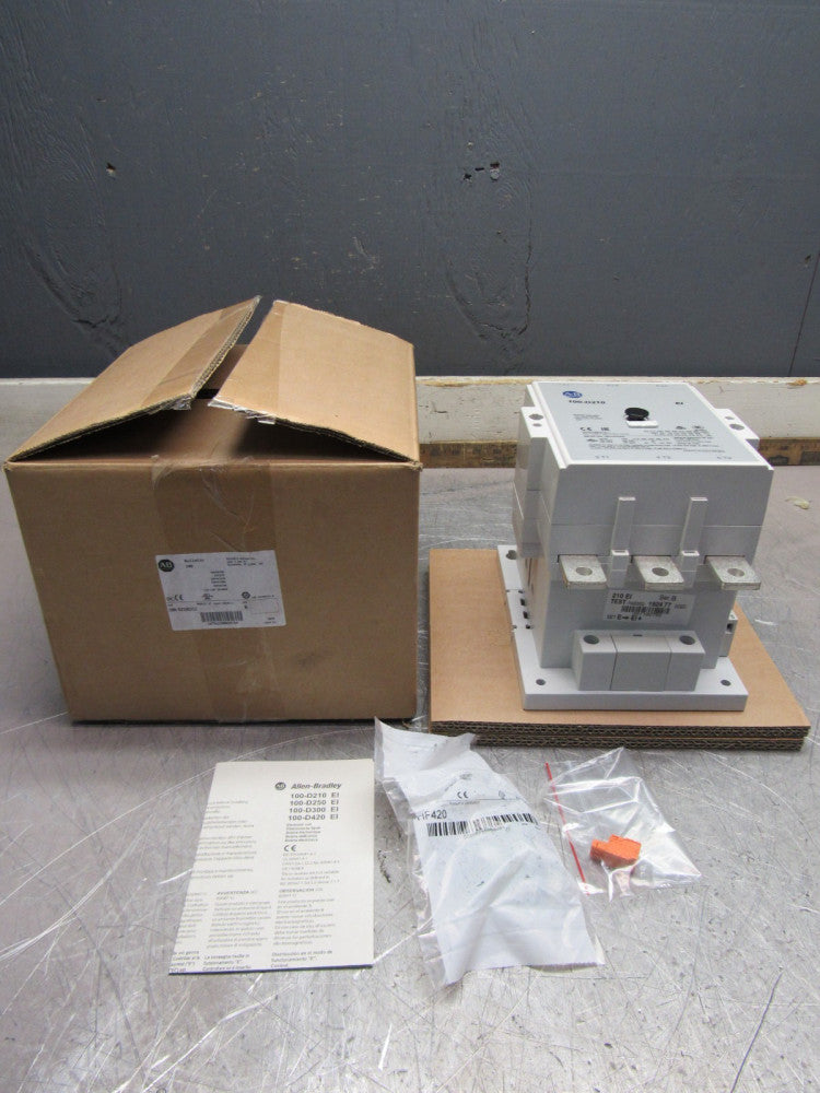 NEW ALLEN BRADLEY 100-D210ED11 210AMP 200HP 110-130V 50/60HZ COIL NEW IN BOX !!