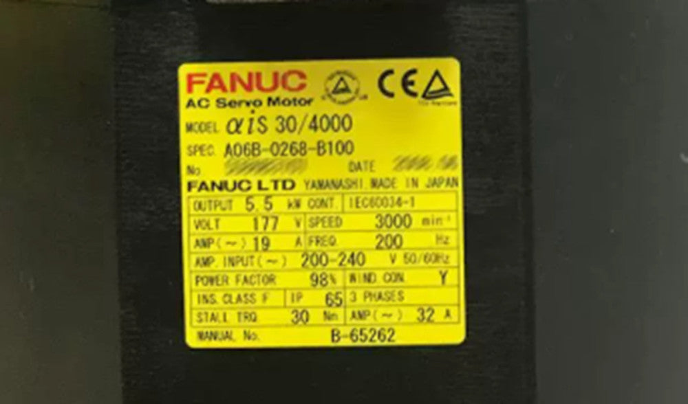 New In Box FANUC A06B-2268-B100 Servo Motor