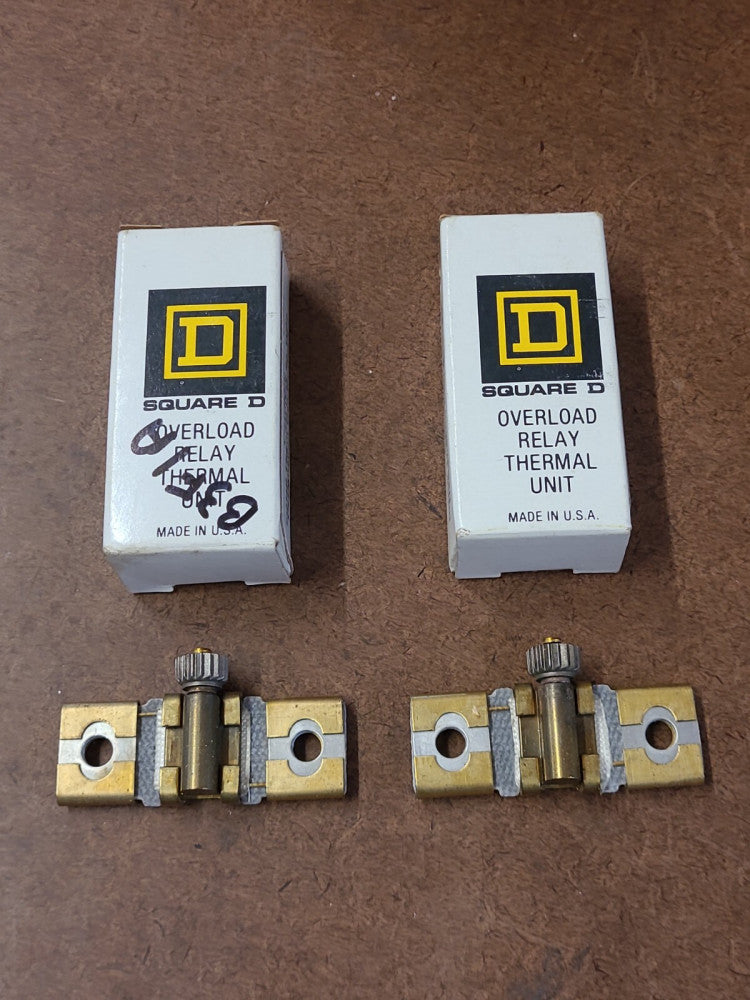 Lot Of 2 Square D B0.71 Overload Relay Thermal Unit Heaters