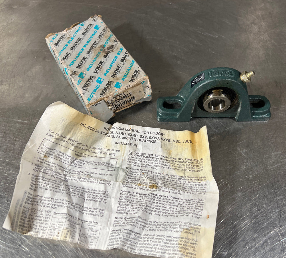 Nos Bearing Pillow Block sc 3/4 P2BSCAH013 204 NZ Dodge 123803 124131 reliance