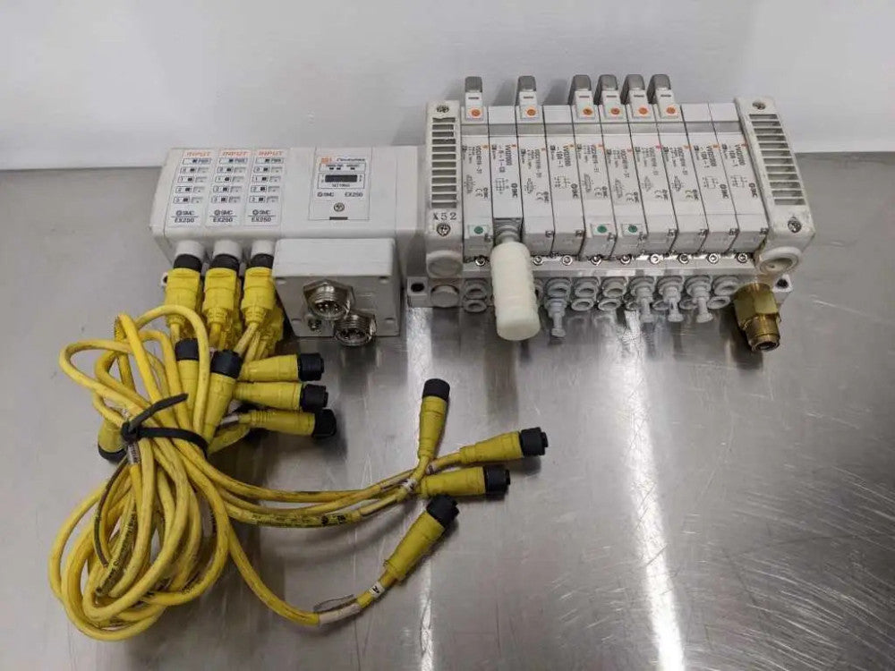 SMC EX250-SDN1-X122 Solenoid Valve Manifold Block 3-EX250-IE2 3-VVQ2000-10A-1 3-