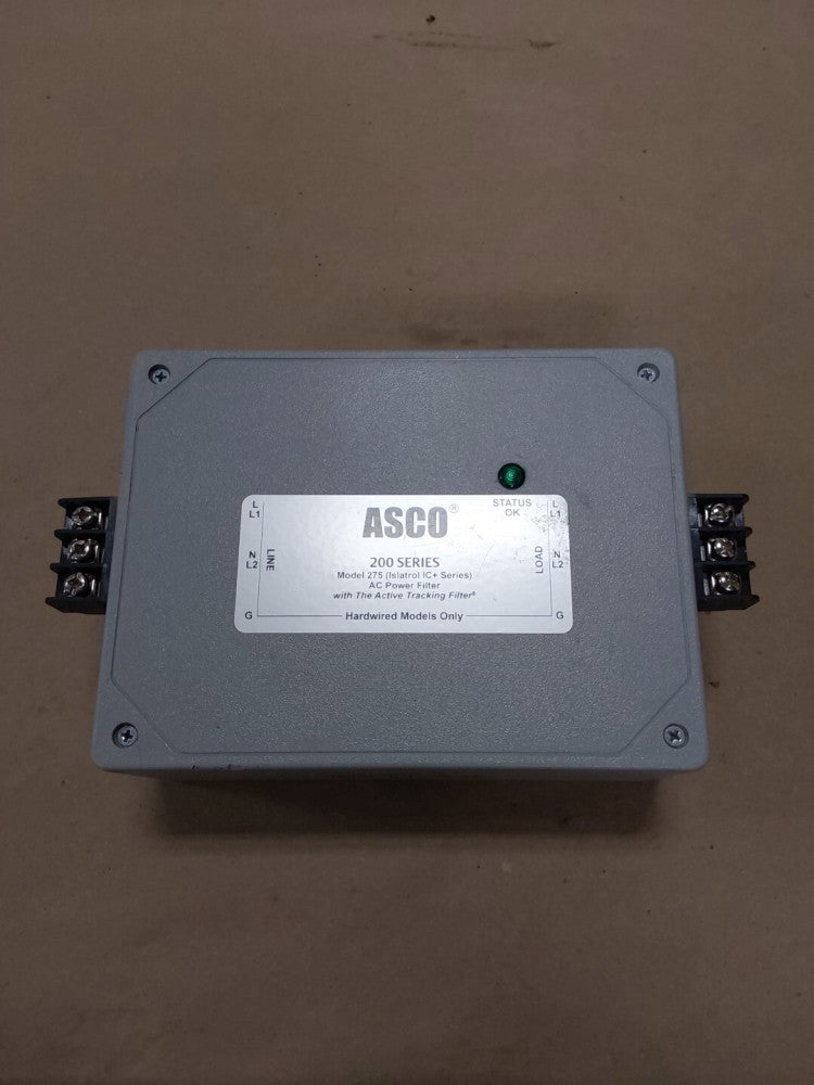 ASCO200 MODEL 275 IC+115, Isatrol ICLRIC, AC Tracking Filter.