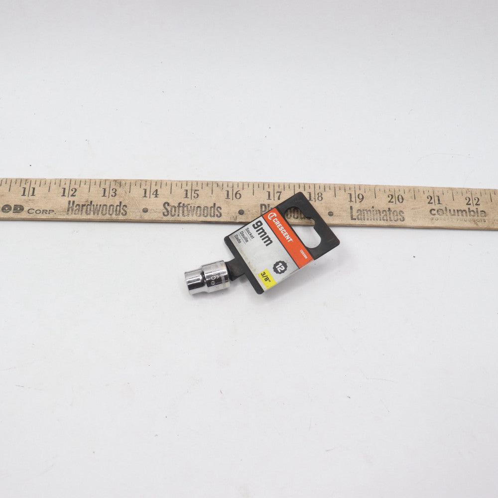 Crescent 12 Point Socket Vanadium Steel Alloy 3/8" Drive 9Mm CDS39N