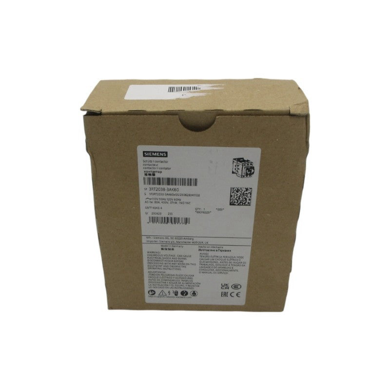 SIEMENS 3RT2038-3AK60 110/120V NSMP