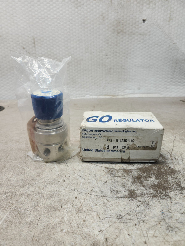 NEW IN BOX GO REGULATOR AJUSTABLE PRESSURE REDUCING REGULATOR PR1-1I11A3D114C