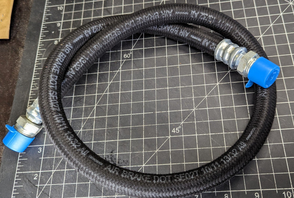 36” 2000 PSI Parker 13/32" 8AN Transportation Air Brake Hose Fuel/Oil Hydrc[Z2B3
