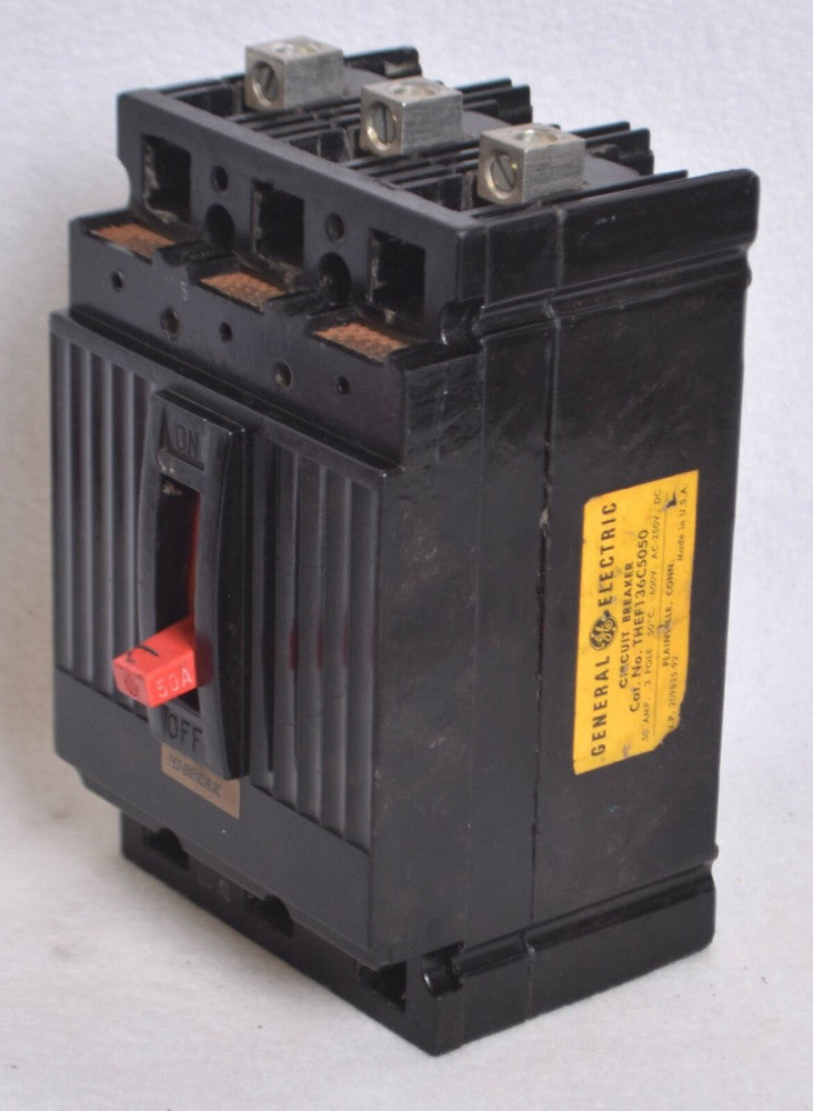 General Electric THEF136C5050 3 Pole 50A 600V Circuit Breaker