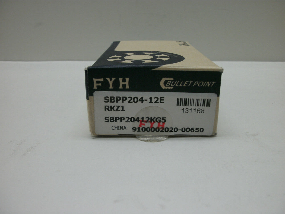 FYH SBPP20412KG5 PRESSED STEEL PILLOW BLOCK BEARING 2 BOLT 3/4" BORE NEW IN BOX