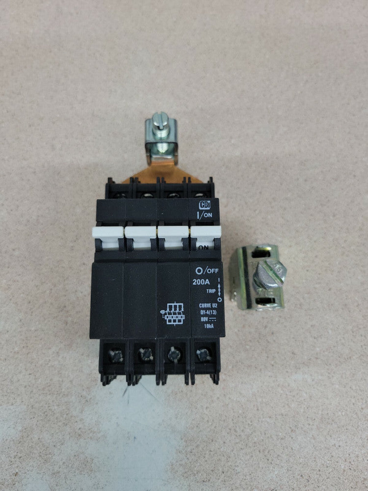 CBI QY49U2200B0ZL 200 A DIN RAIL CIRCUIT BREAKER PARALLEL BRIDGED 