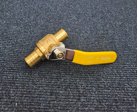 (QTY 5 ) Bestpex Brass Ball Valve 1"