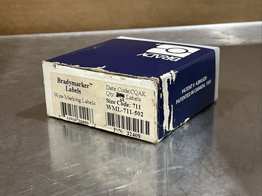 Bradymarker WML-711-502 Wire Marking Labels NOS SURPLUS *Partial Kit 19pcs.