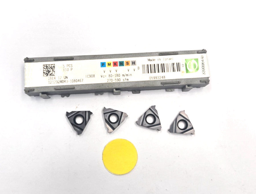 ISCAR*16ER 12 UN*THREADING INSERT*****LOT OF 4