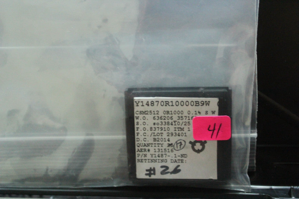 17 NEW IC CIRCUITS METAL FOIL .1 OHM 1% RESISTORS Y14870R10000B9W VISHAY