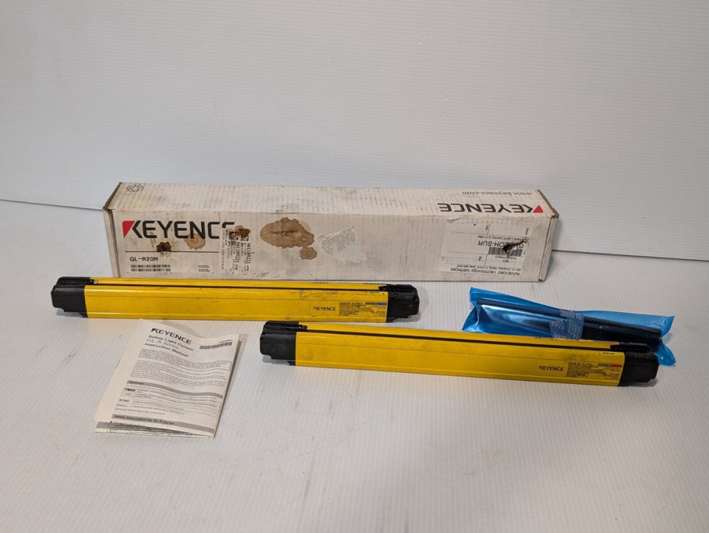 Keyence GL-R20H-T Transmitter GL-R20H-R Receiver, Light Safety Curtain Set