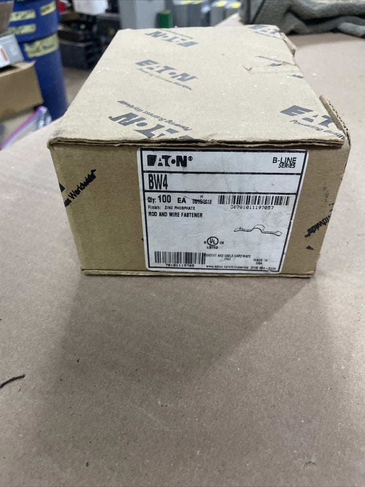 NEW Eaton B-Line BW4 Rod and Wire Fastener (100-Pack)