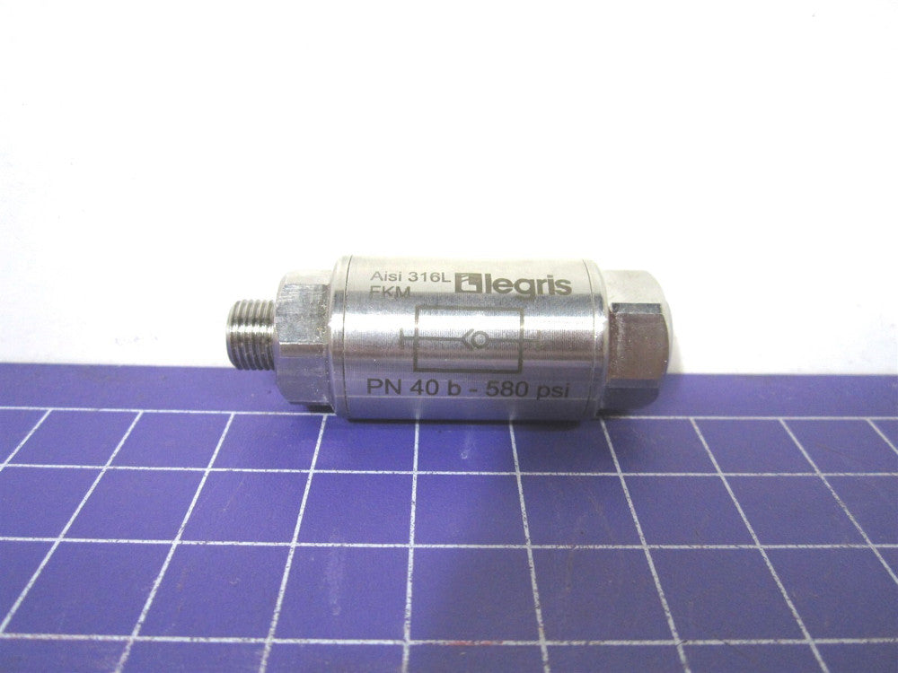 Legris (4891 10 10) 1/8 Pipe Check Valve SS Male BSPP x Female BSPP 
