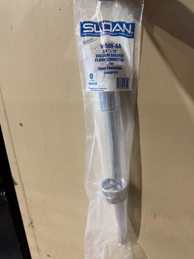 Sloan 0323210 V-500-A Vacuum Breaker Flush Connection Flushometer 3/4" x 15"