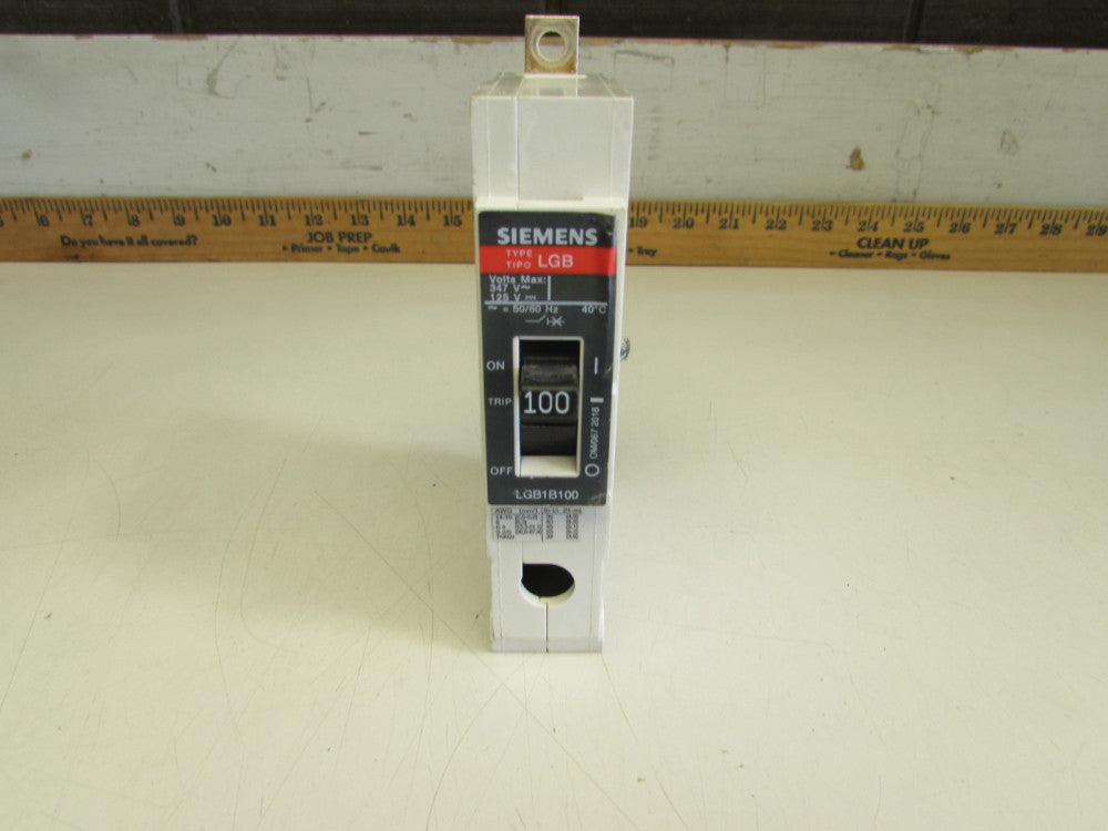 SIEMENS CIRCUIT BREAKER  LGB1B100 , 1P, 100A , 347 VAC NEW/NO BOX!  MAKE OFFER! 
