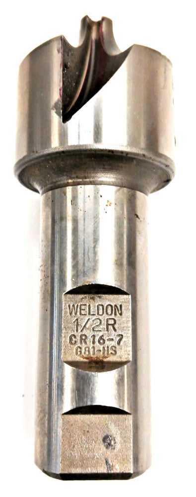 WELDON 1/2 RADIUS CORNER ROUNDING ENDMILL 4 FLUTE HS 1-1/2 MILL DIA OAL 4"