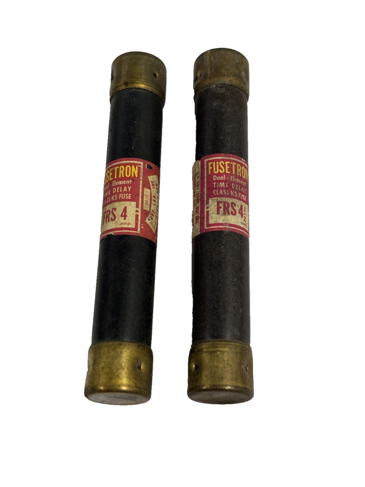 ASSORTED LOT OF 2 BUSSMAN FUSETRON TIME DELAY DUAL ELEMENT FUSE, 600V