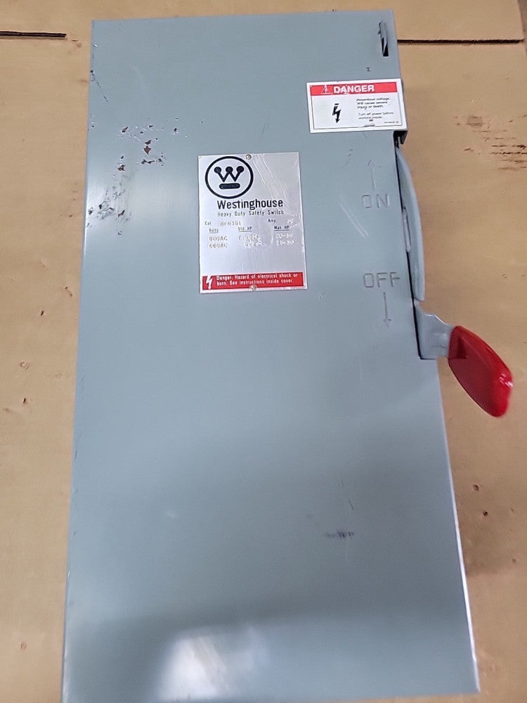 New Old Stock WESTINGHOUSE HFN361 30A 3P 600V Fused