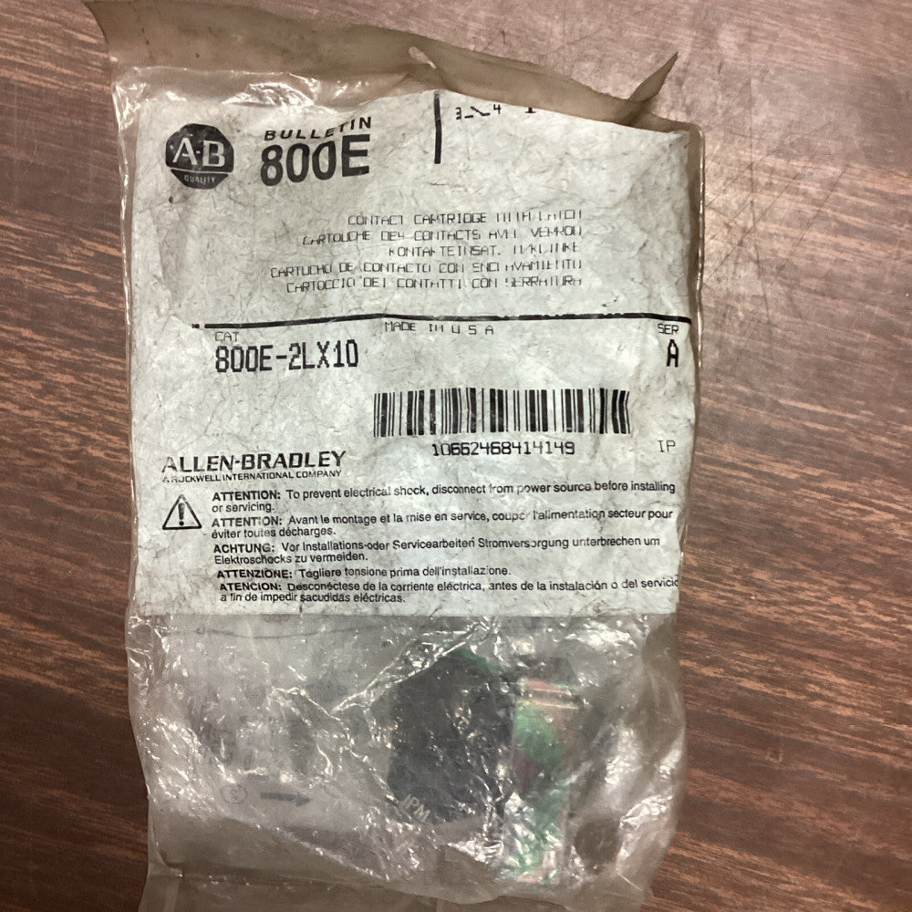 NEW Allen Bradley 800E-2LX10 Contact Cartridge