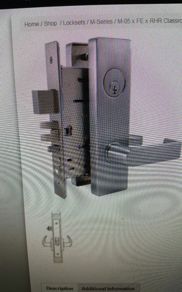 M-05 X FE X US26D RHR CLASSROOM Grade 1 – Heavy Duty, Mortise Lock