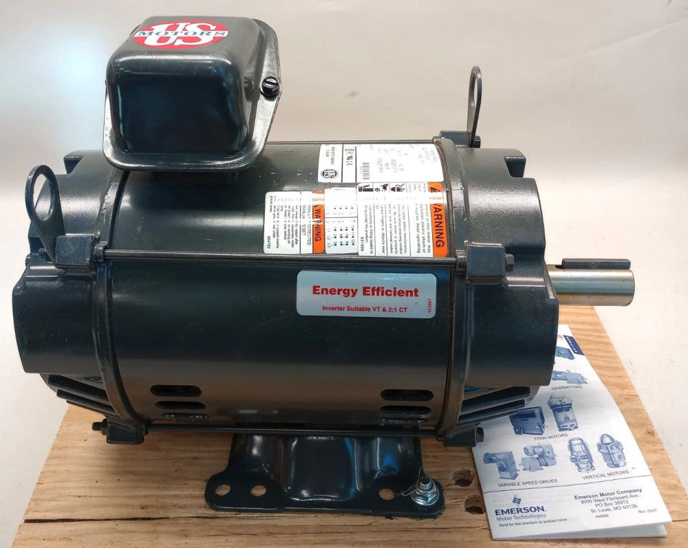 US Motors AE22Y Emerson Electric Motor AE22 N10-AE22Y-M 5HP 3PH 1760RPM