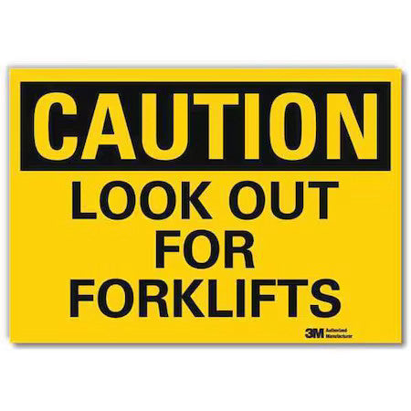Lyle U4-1508-Rd_10X7 Safety Sign, 7 In Height, 10 In W, Reflective Sheeting,