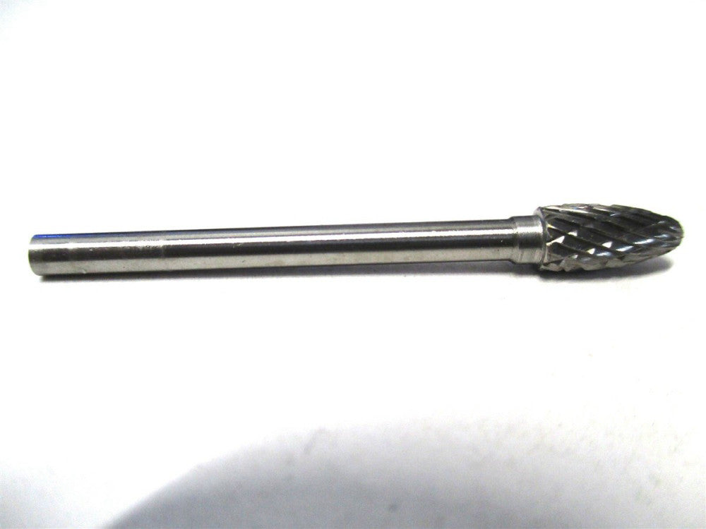 Easy Abrasives 10804 3/16 x 1/8 x 3/8 x 1-15/16 SH-53 DC Carbide Flame Burr 3 PC