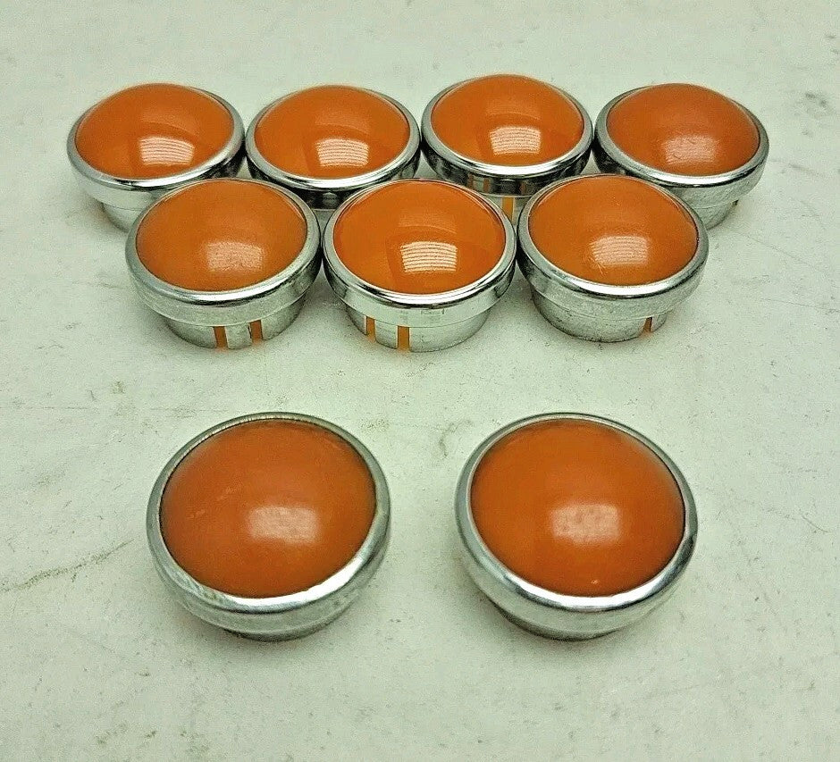 9 Pack Dialight 031-0113-300 Indicator Amber 1.13" x 1" x 0.78" Round Used 