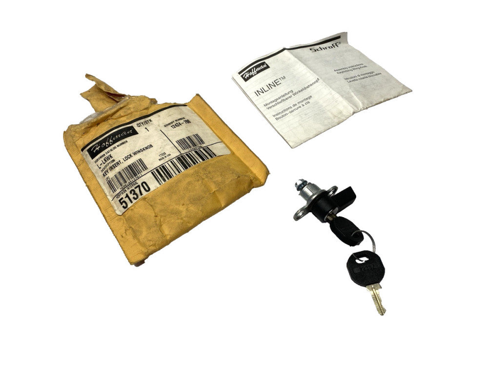 Hoffman L-LKWK Wing Knob Latch w/ 2 Keys 1.54" x .65" x .46" 51370