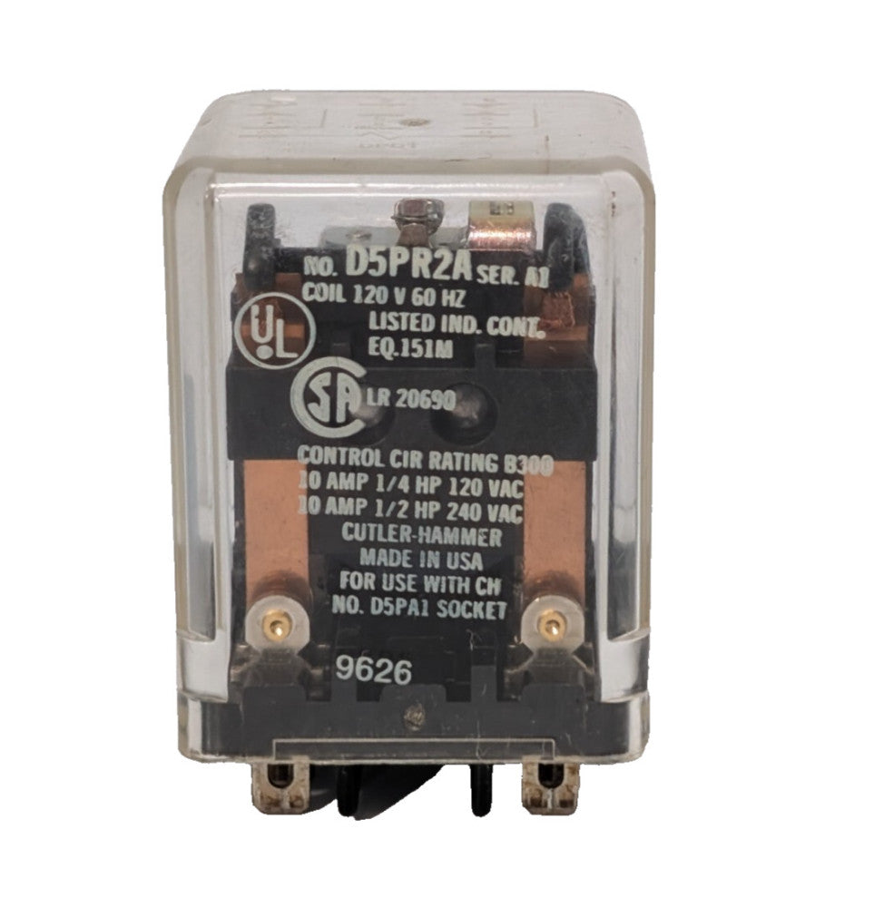 Cutler-Hammer D5PR2A Ser A1 Coil, B300, 120V, 60Hz, for D5PA1 Socket, Made in US